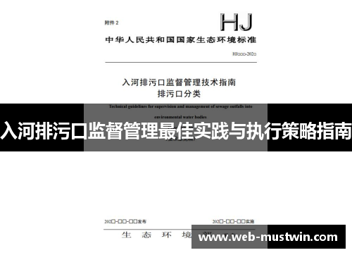 入河排污口监督管理最佳实践与执行策略指南